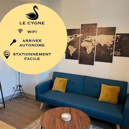 T2 4 pers face gare SNCF Appart Hotel le Cygne 2 Bourges Esterno foto
